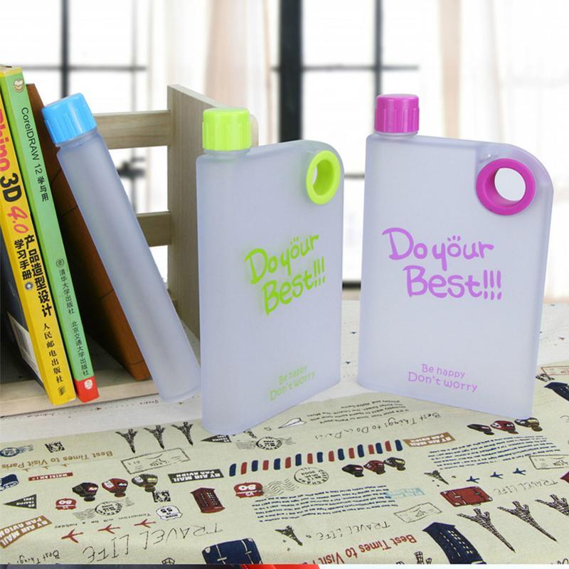 0364 Notebook Style Slim Water Bottle (380 ml, Multicolor) - SkyShopy 0364 Notebook Style Slim Water Bottle (380 ml, Multicolor) - SkyShopy